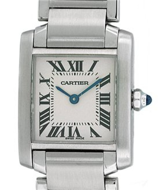 Pre-Owned Cartier Tank Francaise W51008Q3 Stainless Steel